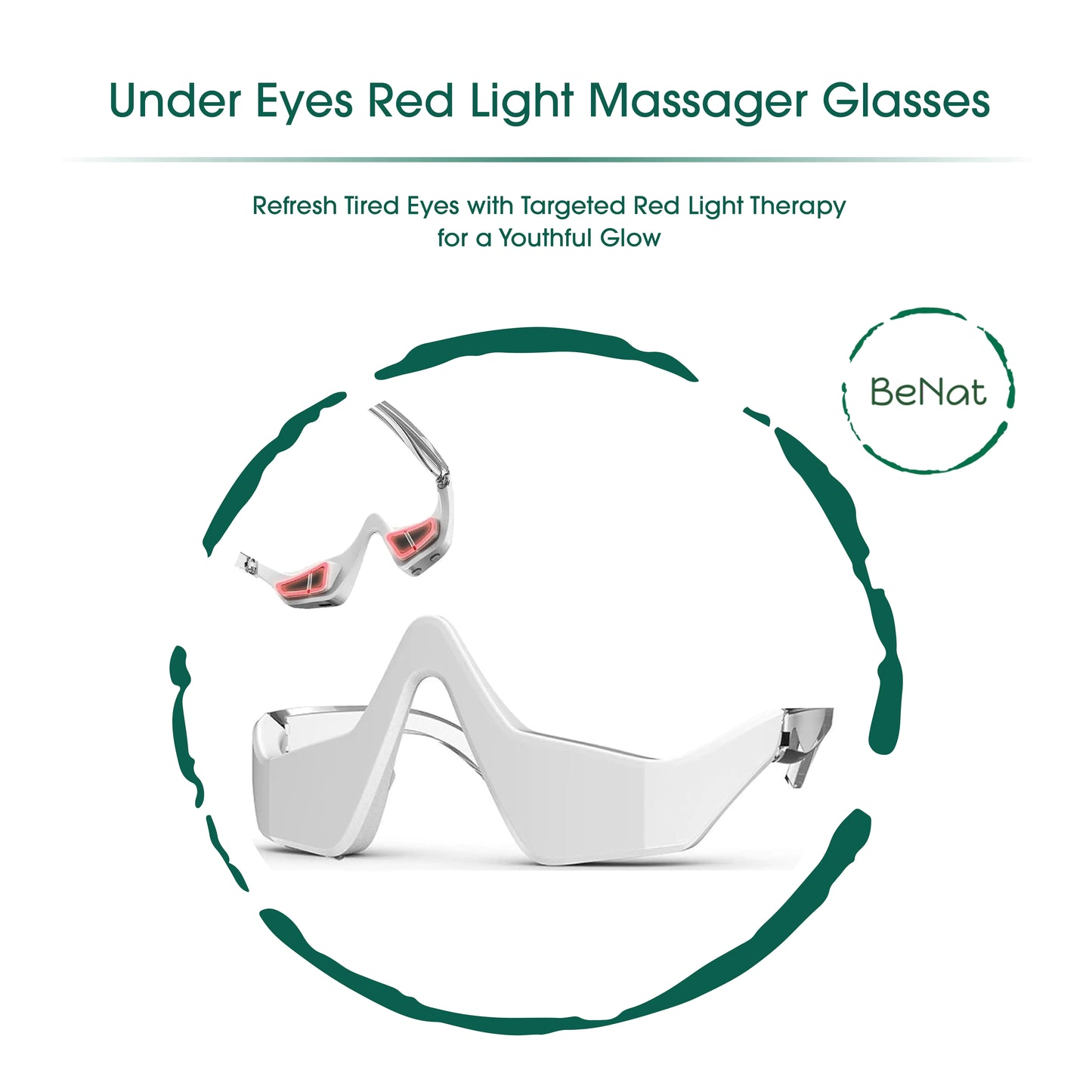 Under-Eye Red Light Therapy Skin Rejuvenation and Relaxation Massager